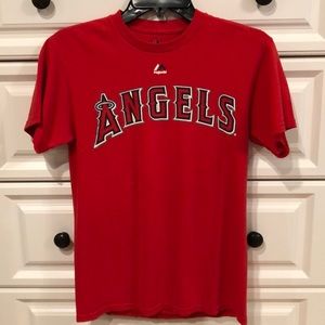 Mike Trout #27 LA Angels Majestic T Shirt. Like New, GREAT condition. No flaws.